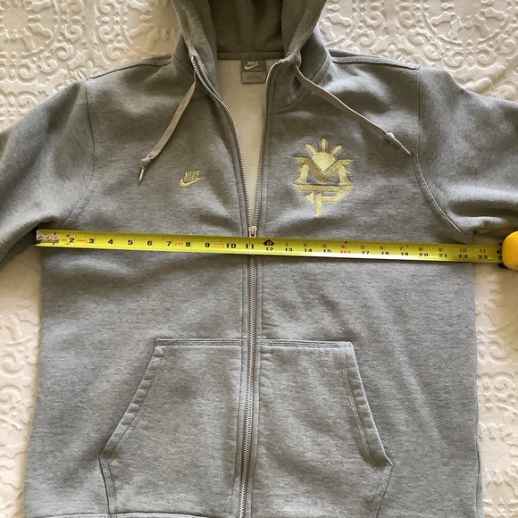 RARE Manny Pacquiao Nike Sportswear Full-Zip Hoodie, size L, grey and gold logo - Picture 12 of 16